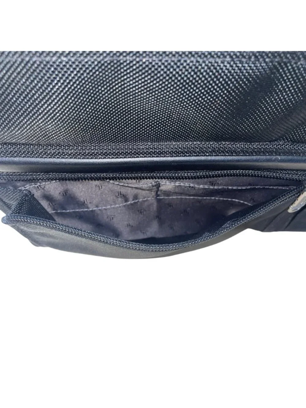 Tumi Men’s Black Ballistic Nylon Rolling Expandable Carry-On Travel Luggage